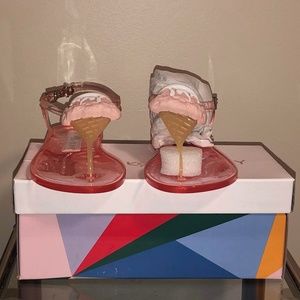 Katy Perry Sundae Flat Sandals Pink Ice